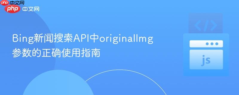 Bing新闻搜索API中originalImg参数的正确使用指南
