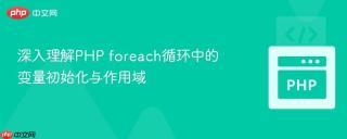 深入理解PHP foreach循环中的变量初始化与作用域