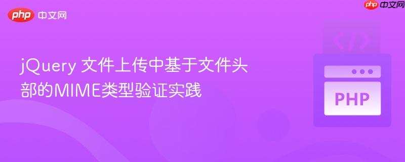 jQuery 文件上传中基于文件头部的MIME类型验证实践