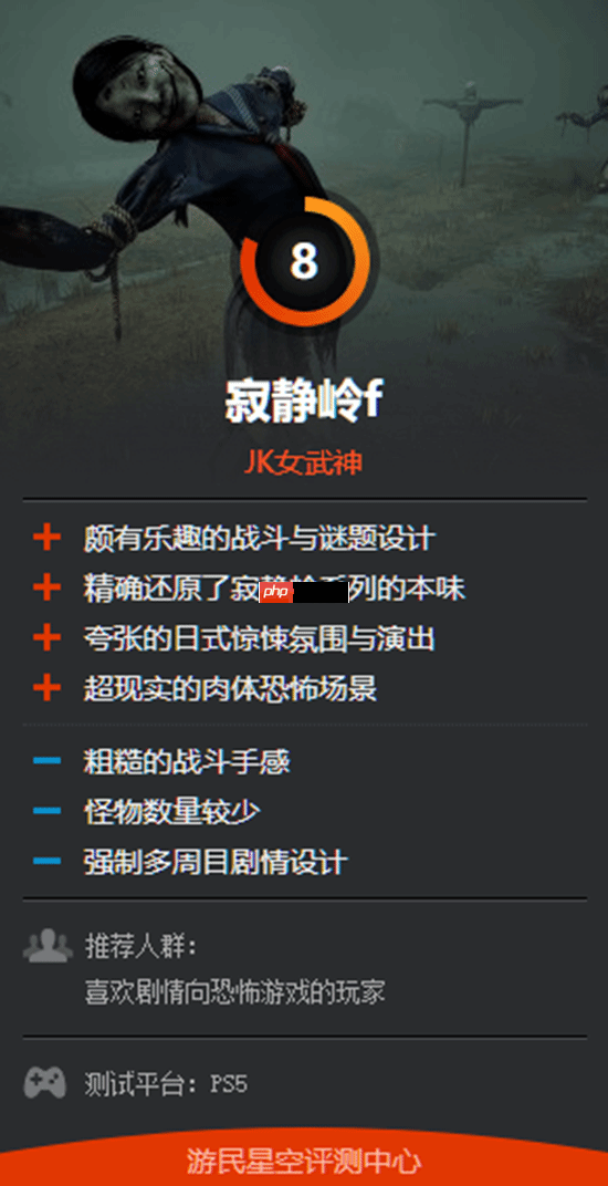 高分收割机！《寂静岭F》官方晒首张高分赞誉图 媒体高分刷屏！