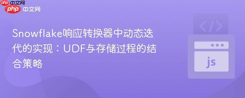 Snowflake响应转换器中动态迭代的实现：UDF与存储过程的结合策略