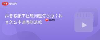 抖音客服不处理问题怎么办？抖音怎么申请强制退款