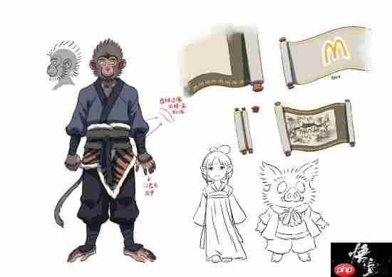 《黑神话:悟空》联动麦当劳动画概念图公开!六妹萌到心化