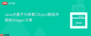 Java中扁平化嵌套Object数组并提取Integer元素