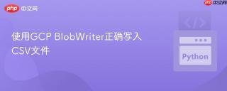 使用GCP BlobWriter正确写入CSV文件