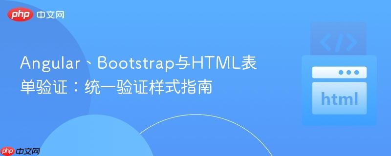 Angular、Bootstrap与HTML表单验证:统一验证样式指南