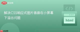 解决CSS响应式图片画廊在小屏幕下溢出问题