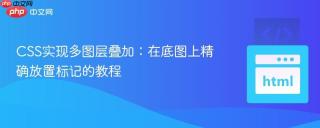 CSS实现多图层叠加：在底图上精确放置标记的教程