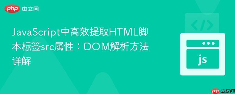 JavaScript中高效提取HTML脚本标签src属性:DOM解析方法详解
