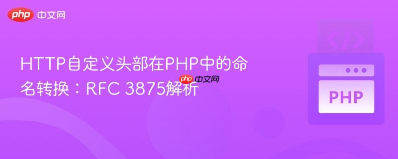 HTTP自定义头部在PHP中的命名转换:RFC 3875解析
