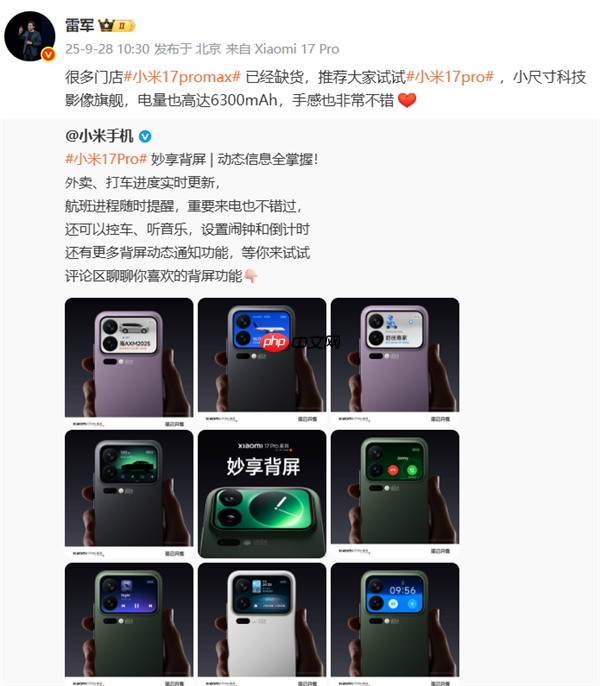5999元起遭疯抢！雷军：小米17 pro max很多门店已经缺货