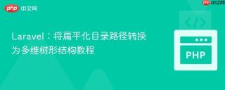 Laravel：将扁平化目录路径转换为多维树形结构教程