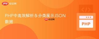 PHP中高效解析与分类展示JSON数据