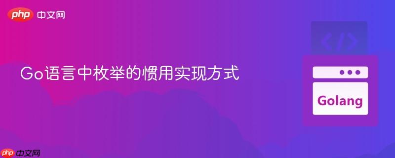 Go语言中枚举的惯用实现方式