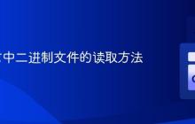 Go语言中二进制文件的读取方法