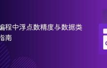 多语言编程中浮点数精度与数据类型匹配指南