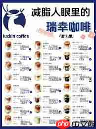 瑞幸咖啡热量表是多少