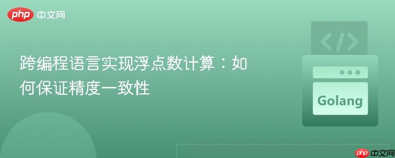 跨编程语言实现浮点数计算:如何保证精度一致性