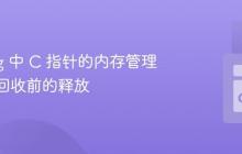 Golang 中 C 指针的内存管理：GC 回收前的释放