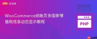 WooCommerce结账页多国家增值税信息动态显示教程