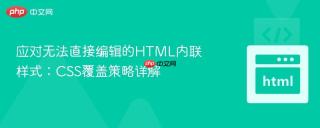 应对无法直接编辑的HTML内联样式：CSS覆盖策略详解