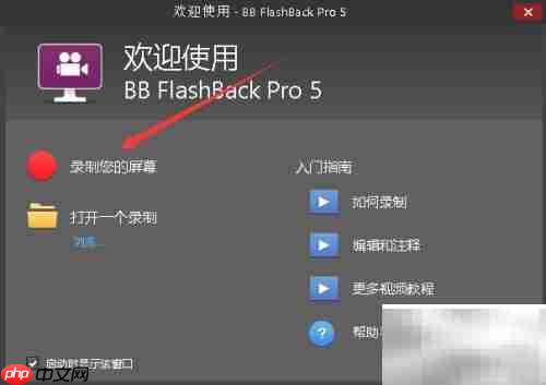 BB FlashBack Pro 5录屏教程