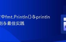 Go语言中fmt.Println()与println()的区别与最佳实践