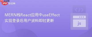 MERN栈React应用中useEffect实现登录后用户资料即时更新