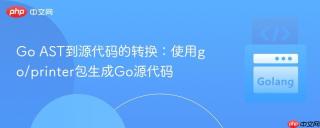 Go AST到源代码的转换：使用go/printer包生成Go源代码