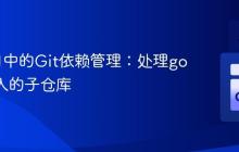 Go项目中的Git依赖管理：处理go get引入的子仓库