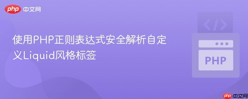 使用PHP正则表达式安全解析自定义Liquid风格标签