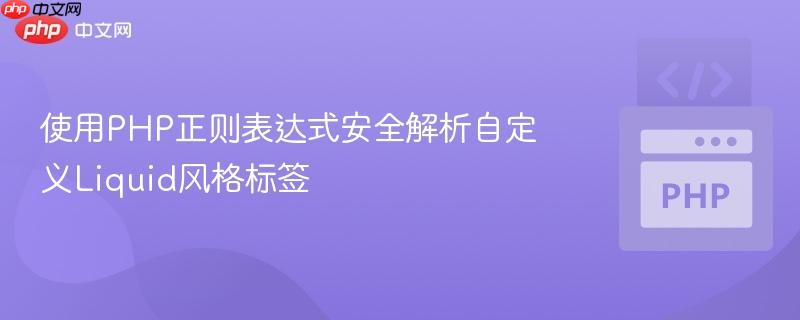 使用PHP正则表达式安全解析自定义Liquid风格标签
