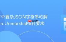 Go语言中复杂JSON字符串的解析与json.Unmarshal指针要求