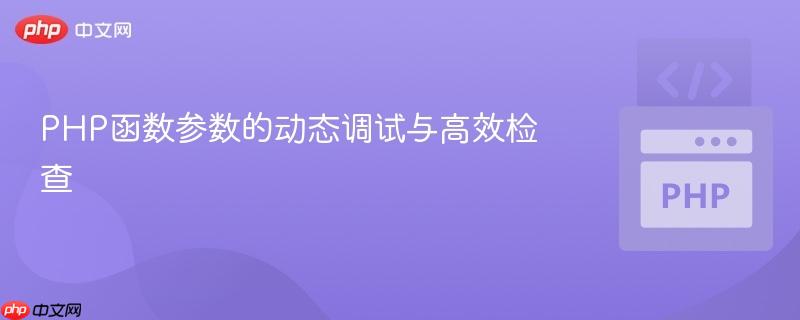 PHP函数参数的动态调试与高效检查
