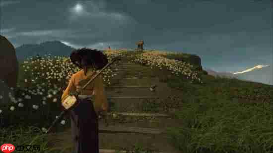 博主分享《羊蹄山之魂》不同画质模式截图:PS5Pro光追美如画