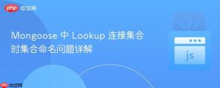 Mongoose 中 Lookup 连接集合时集合命名问题详解