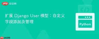 扩展 Django User 模型：自定义字段添加及管理