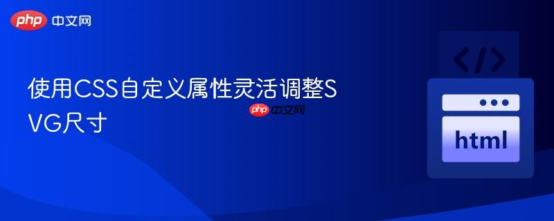 使用CSS自定义属性灵活调整SVG尺寸