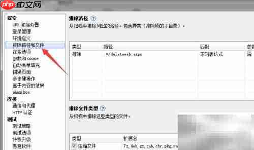 AppScan排除文件类型配置