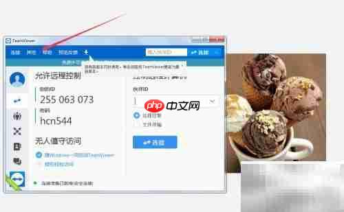如何设置TeamViewer接收内测版