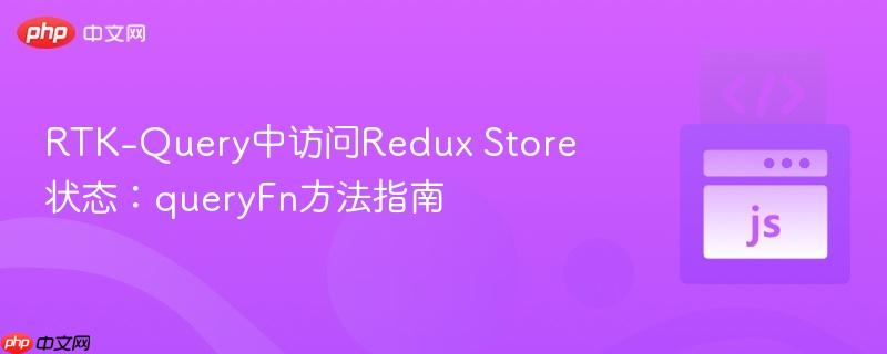 RTK-Query中访问Redux Store状态:queryFn方法指南