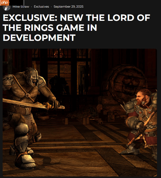 曝《指环王》游戏新作开发中:对标《霍格沃茨之遗》