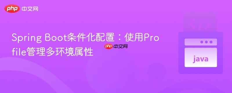 Spring Boot条件化配置:使用Profile管理多环境属性