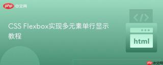 CSS Flexbox实现多元素单行显示教程
