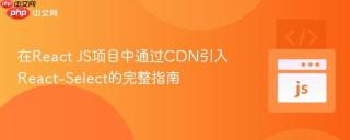 在React JS项目中通过CDN引入React-Select的完整指南