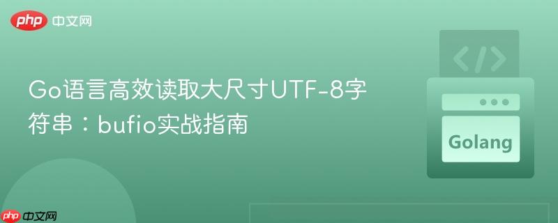 Go语言高效读取大尺寸UTF-8字符串:bufio实战指南
