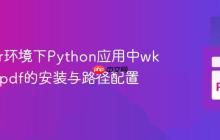 Docker环境下Python应用中wkhtmltopdf的安装与路径配置