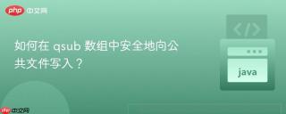 如何在 qsub 数组中安全地向公共文件写入？