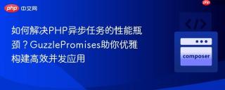 如何解决PHP异步任务的性能瓶颈？GuzzlePromises助你优雅构建高效并发应用
