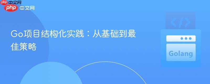 Go项目结构化实践：从基础到最佳策略